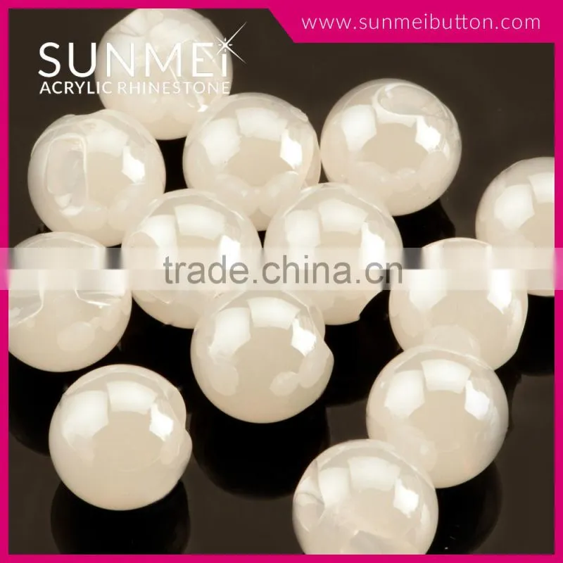 Hot Sell Acrylic Plastic Sew on Half Pearl Beads