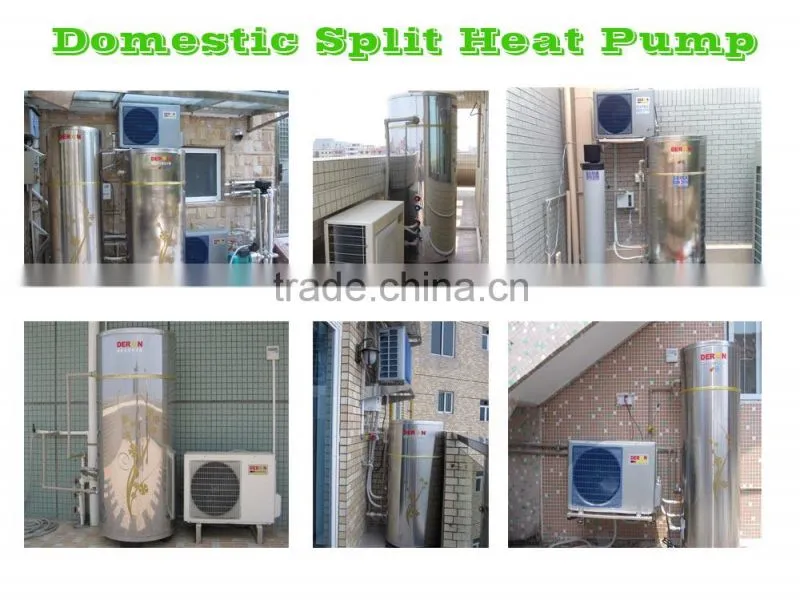 Guangzhou 150L I phone style fashion tank split style air to water heat pump