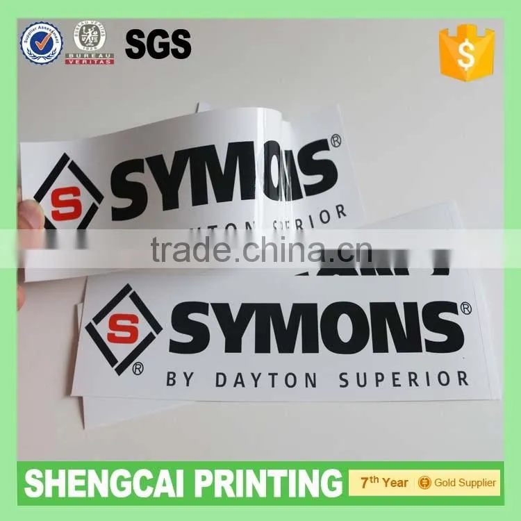 2016 most popular&high quality Gloss PVC bumper stickers for Promotional gifts