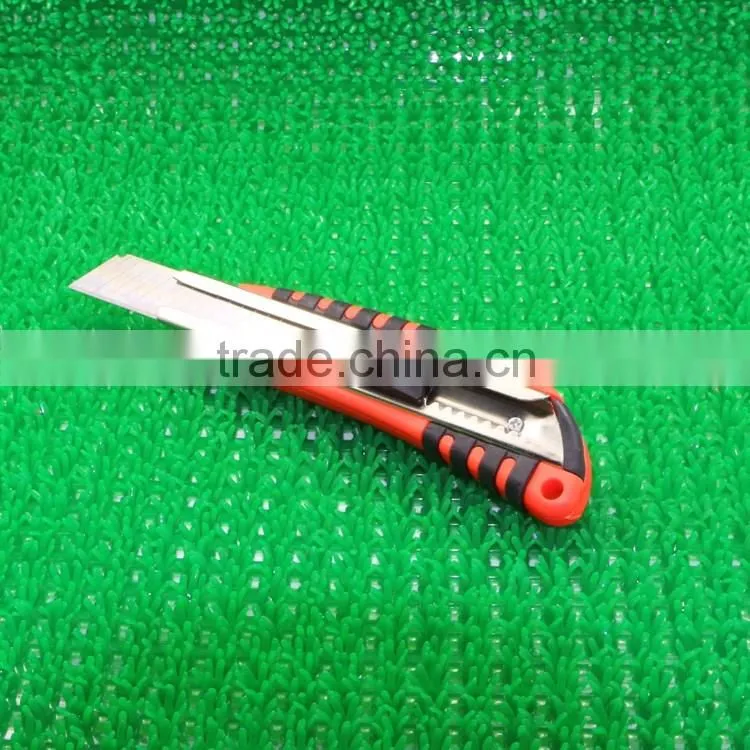 2016 High quality 18mm plastic wrap utility stainless steel art cutter knife