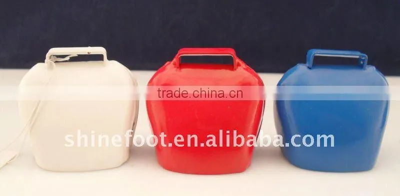 2" White metal cow bell A9-C01 ,powder coated/painted available(A157)