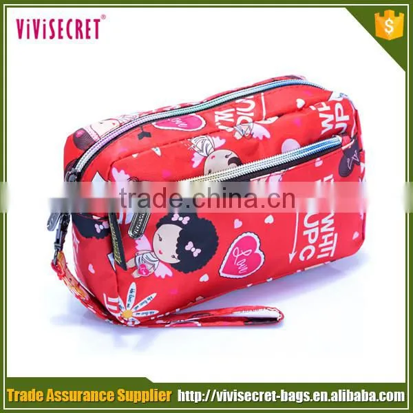 China Alibaba waterproof custom nylon korean wallet women