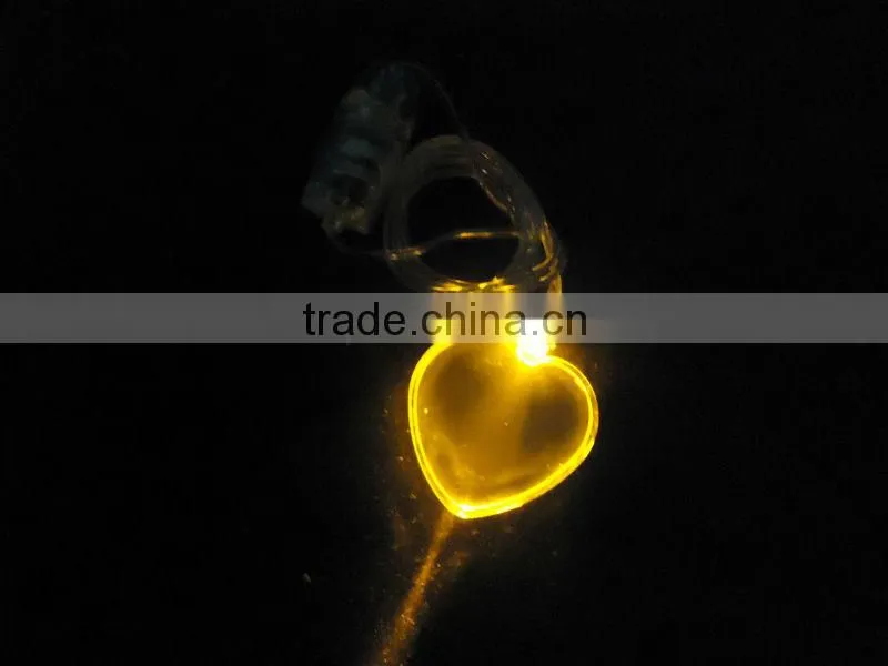factory selling light up necklace,led flashing necklace
