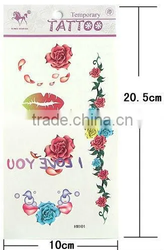 lip&hand&foot tatoo sticker