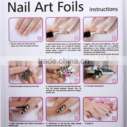 Nail Art transfer Decal Foil Sticker for Nail Art Tips Decoration 120m*4cm