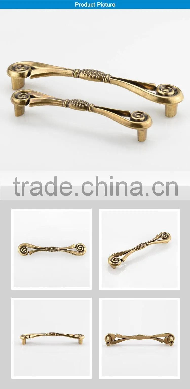 Hot sale zinc alloy antique bronze drawer handle old