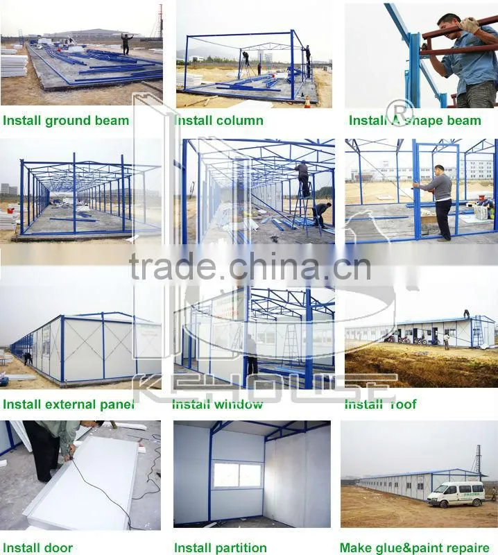 workers construction porta cabin ready made house use prefabricated house
