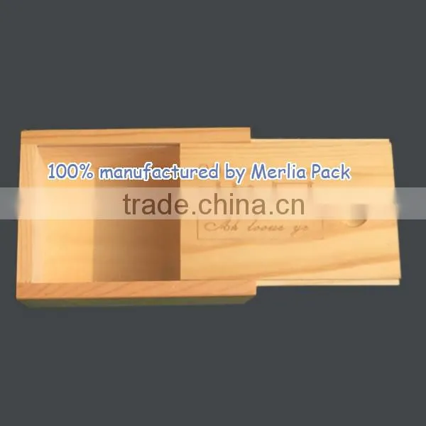 Sliding Lid Real Wood Box Vegetable-based Soap Sun Kissed Box