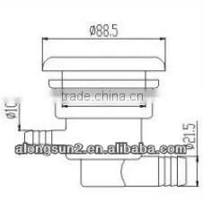 WD3510S foshan manufacture acrylic jacuzzy spa jet