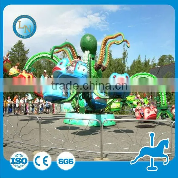 Funfair park indoor playground jumping rides giant octpus