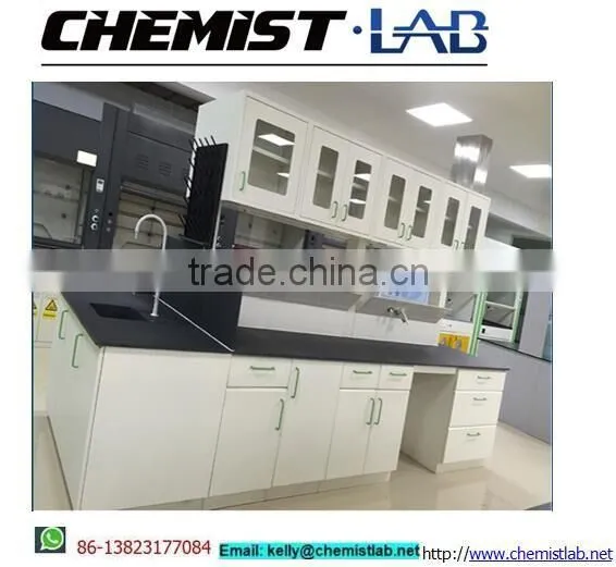 Heavy Duty Metal & Plywood Physics Lab Work Tables With Reagent Shelf & Under Shelf