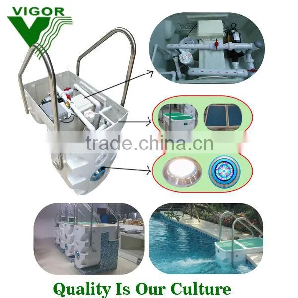 prices of water purifing machine/pool equipment/Chinese best wall mounted swimming pool filter/ pipeless integrated pool filter