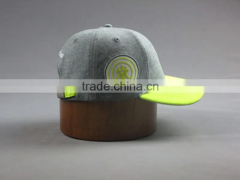 Custom high quality 6-panel knitted Baseball cap with thin embossed