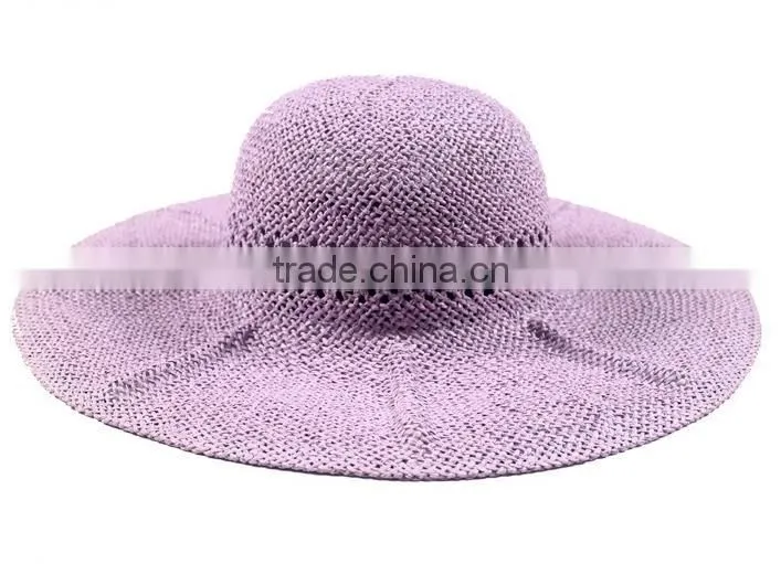 Wide Brim Straw Floppy Hat