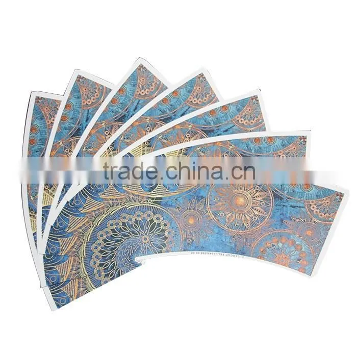 Hangzhou LvYang/GoBest Food grade flexo/offset printing paper cup fan with customized design