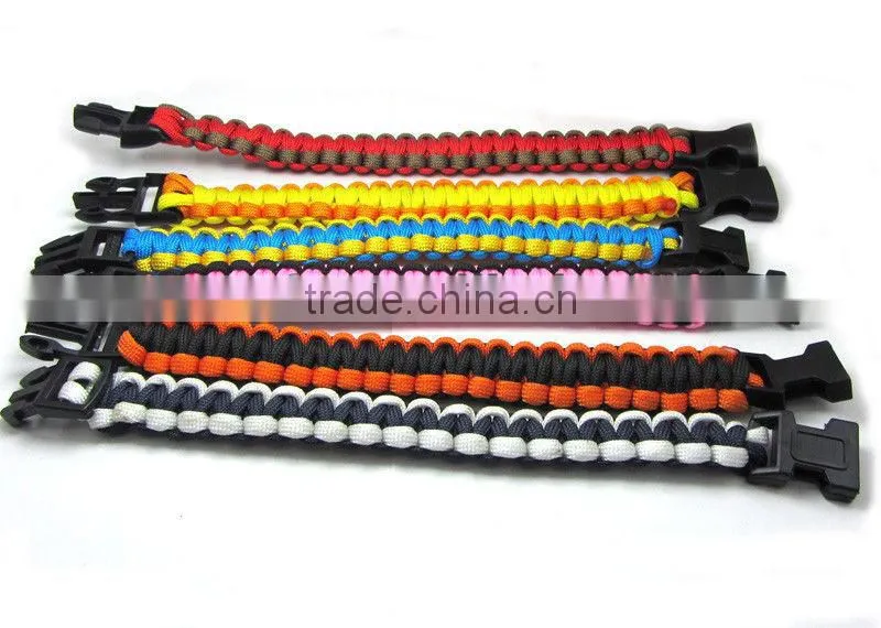Promotion Outdoors self rescue paracord bracelet survival bracelets