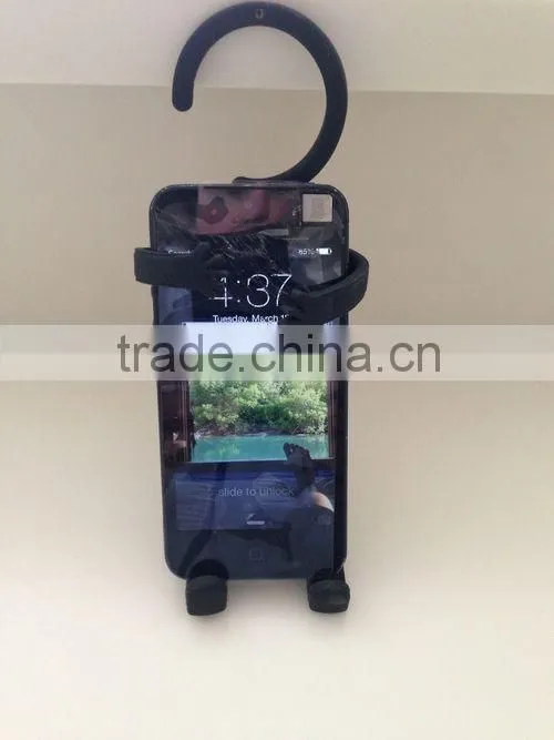 2014 New arrival Flexible Silicon Cell Phone Holder, Silicone Mobile Hook
