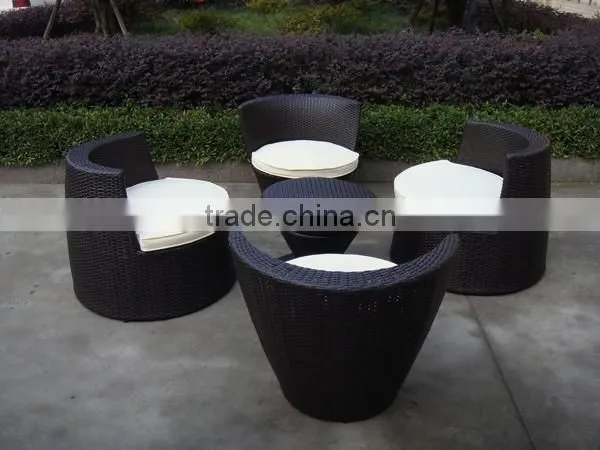 Unique Rattan Stacking Sofa Bullet Shape For Sale