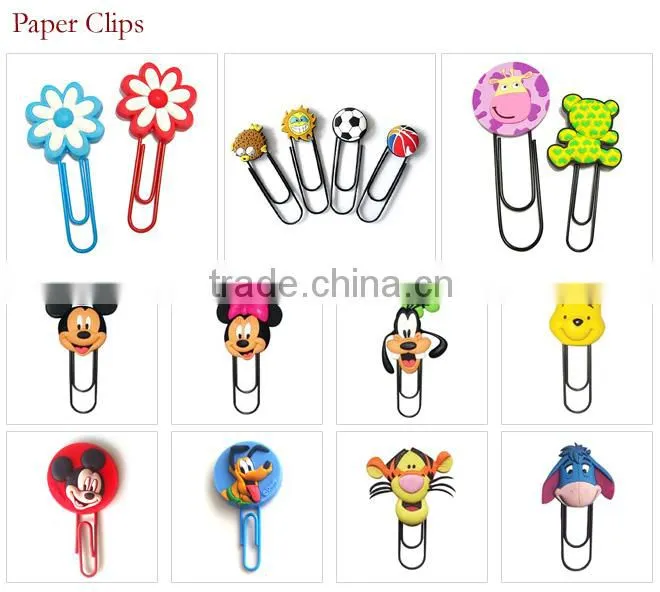 cheap rubber cartoon lovely pvc custom 3d bookmark