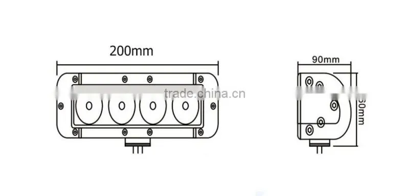 7.8inch 40watt C REE LED fog light/LED light bar for ATV SUV track