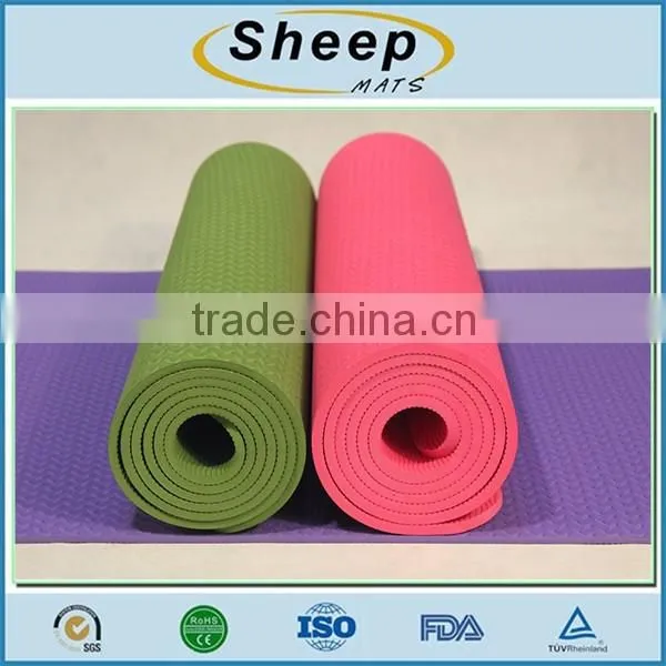 Durable sports enthusiast printed custom exercise yoga mat rolls