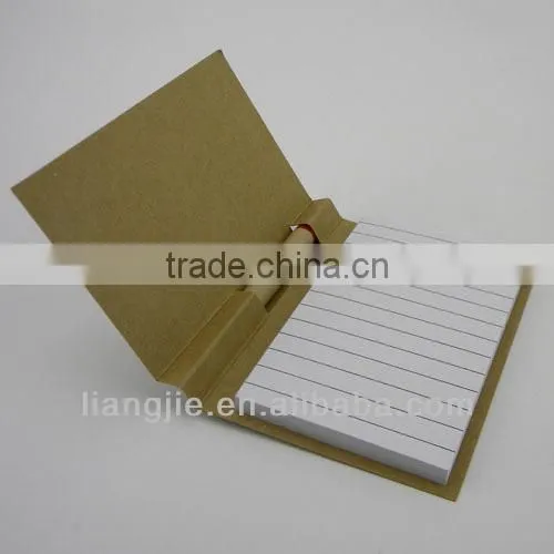 Eco Stick Notes & Memo Pad with Recycled Paper Pen