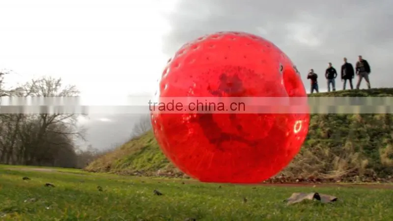 3m red zorb ball,high quality inflatable zorbing ball,cheap price hill ball