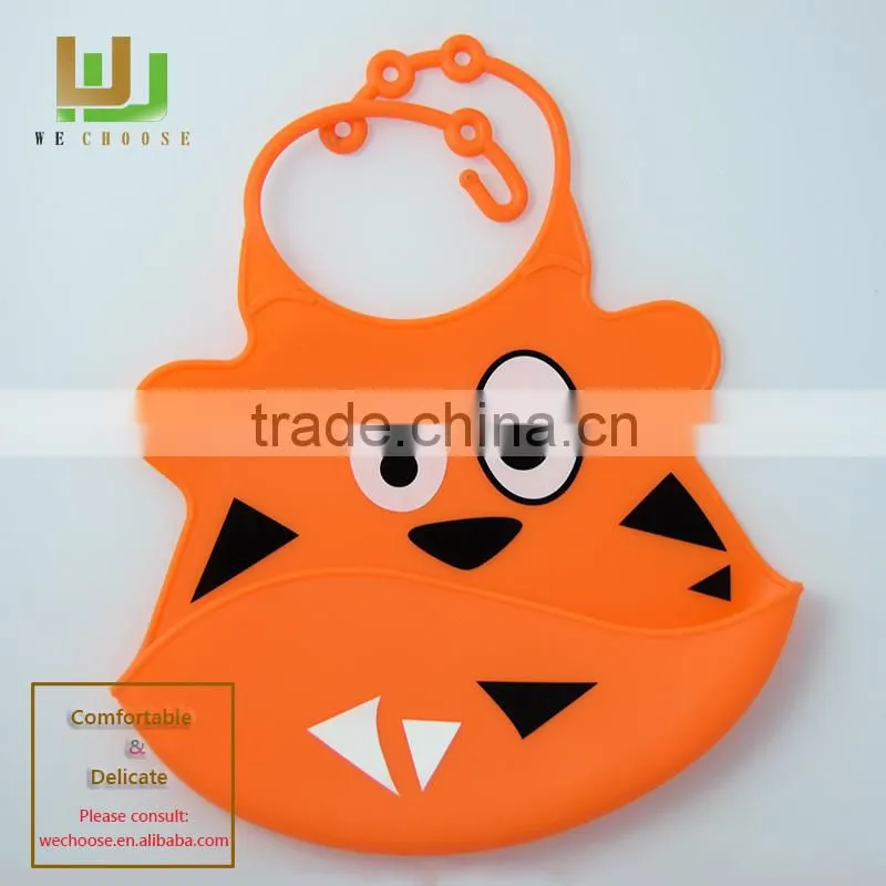 Wholesale Custom fancy cute soft baby drool bib waterproof silicone baby bib baby lunch bibs