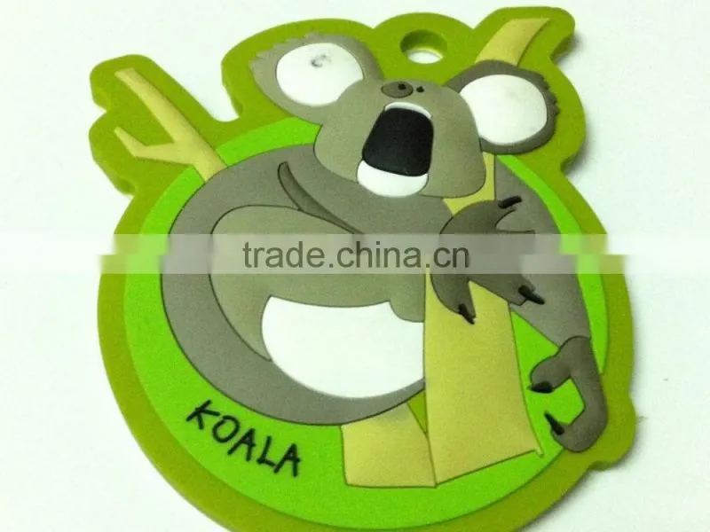 custom 3D logo plastic keychain