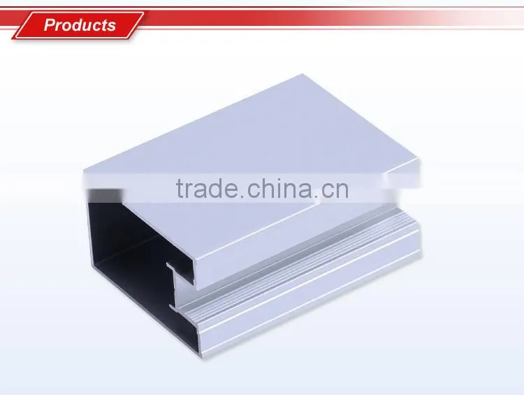Manufacturer OEM aluminium wardrobe extrusion profiles for closet door