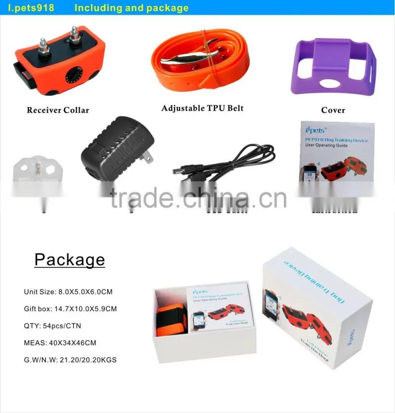 Invisible Fence Remote Shock Training System I-phone Animal Collar with Free ipets Software