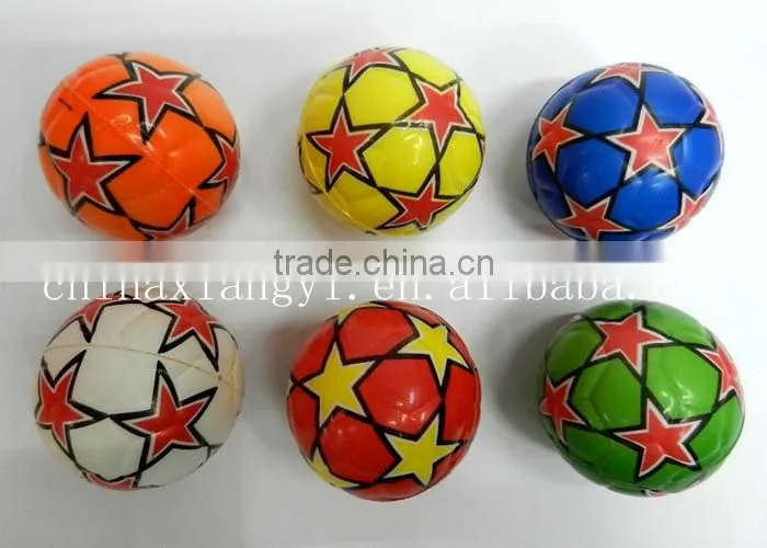 High quality children toy Soft anti stress ball,Star football PU foam Ball