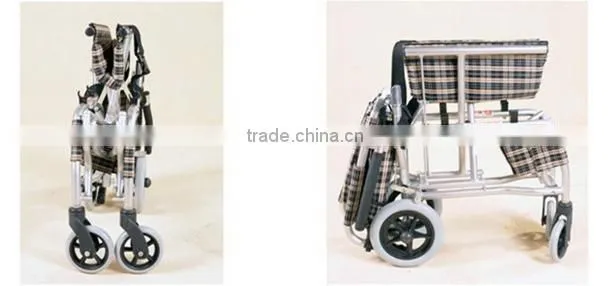 Rehabilitation Therapy Supplies Topmedi Mini easy-carry wheelchair