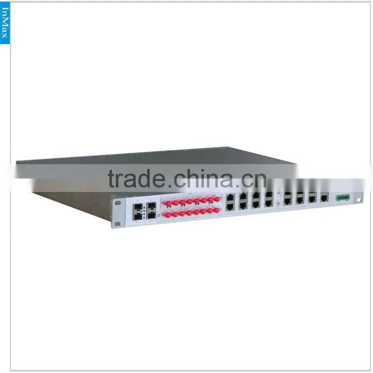 Rack-Mount 4x1000M FX(SFP Slot) and 24x10/100MBase TX 28 Ports Modularized Managed Industrial Fiber Optic Ethernet Switch