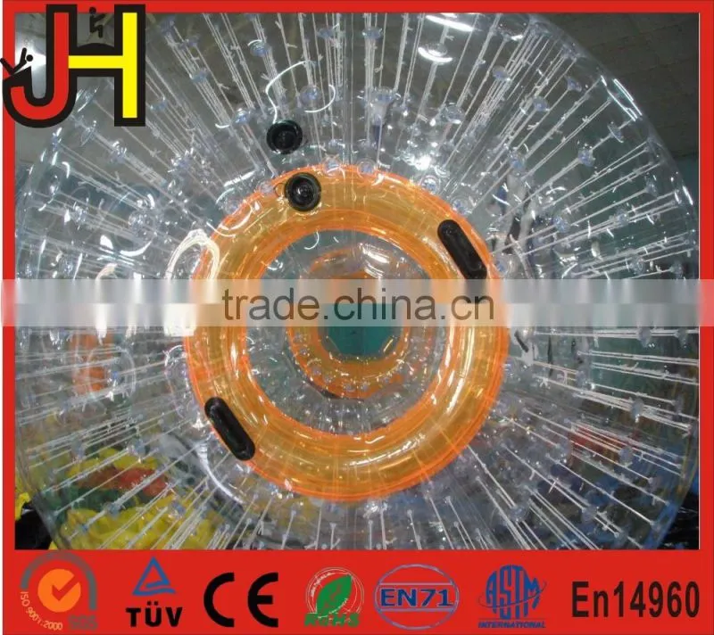 3.3m or customized body zorb, inflatable grass body zorb ball for sale