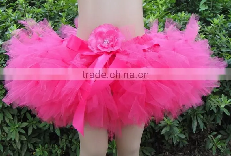 2016 New Product Children Bow Design Tutu Skirt, Direct Manufactory Handmade Baby Girl Petti Skirt, Baby Girl Summer Dress