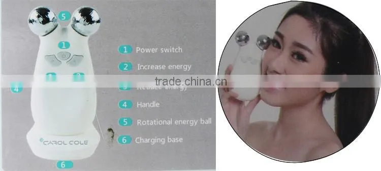 home use hand held Y shape roller massage Micro-electric skin firming device