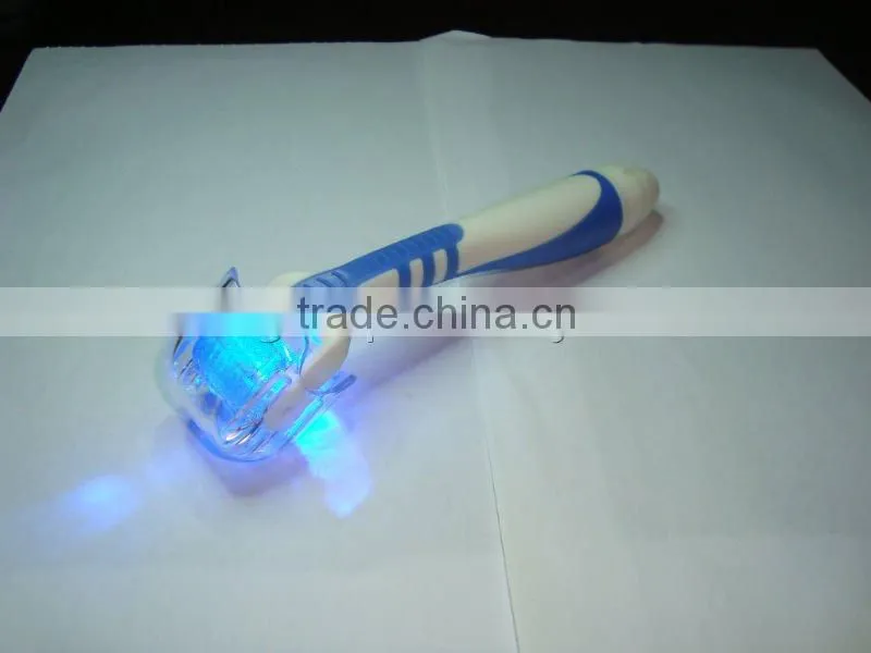 derma rolling system with Blue Red LED light