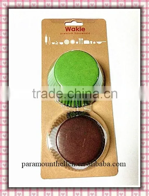 Plastic tube cup cake package for supermarket cupcake cases baking cups