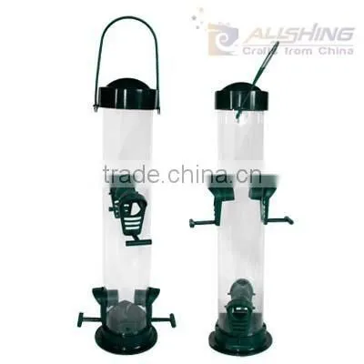Wholesale Details about HANGING BIRD FEEDER outdoor plastic round house patio deck seed container food