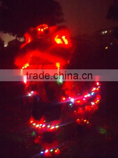 wholesale battery control LED red lion dancing costume