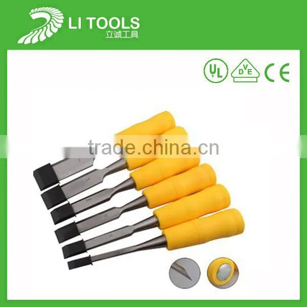Safe grip 4PCS carton steel forged set wooden carving chisel set