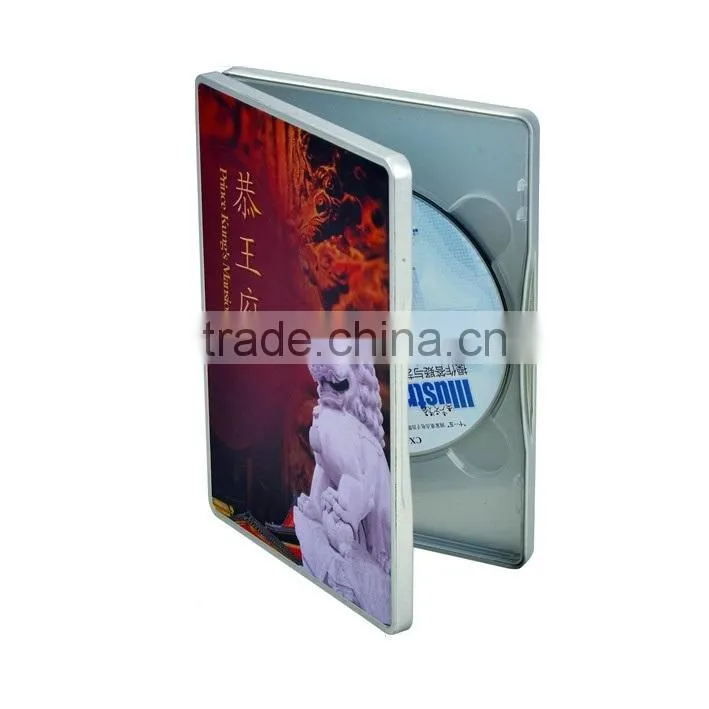 Rectangular with plastic inside wedding cd box disc cd dvd case