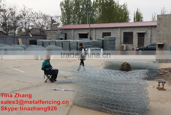 Gabion box /stone cage/manufacturer/gabion box wire fencing