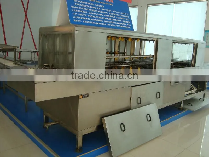 Automatic 600 pieces per hour crate washing machine