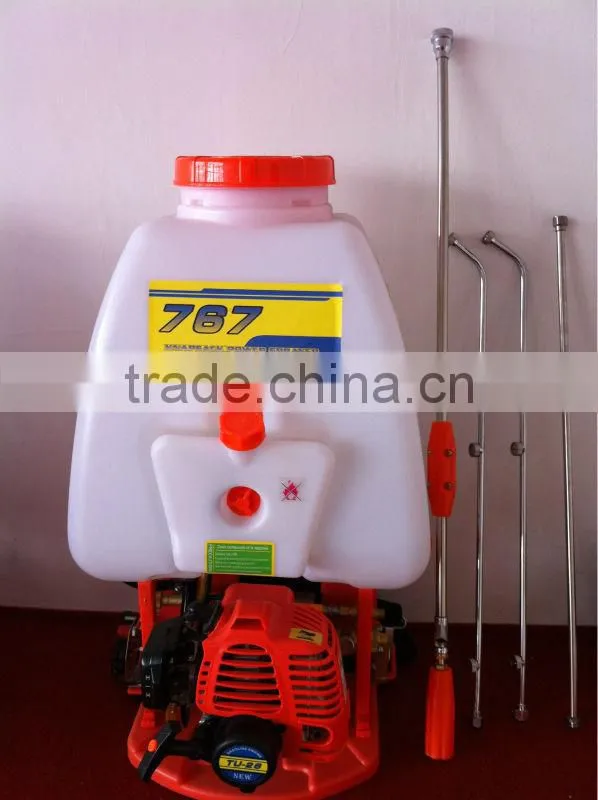 Gasoline power sprayer.