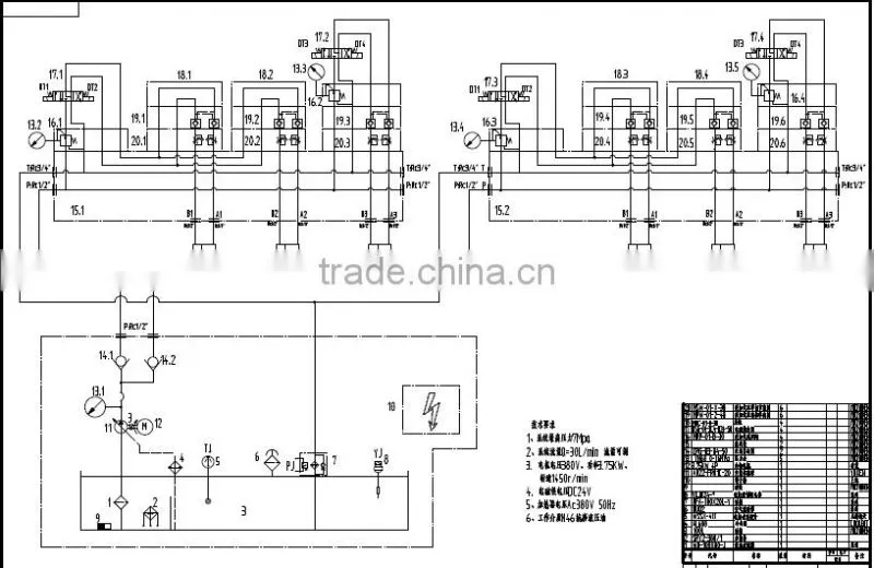 Hydraulic power station/hydraulic power pack