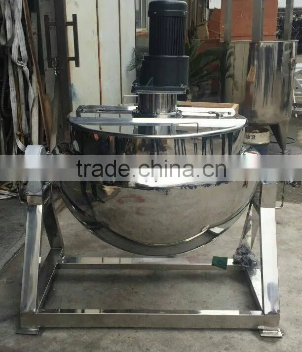 industrial jacketed stainless steel jam making kettle
