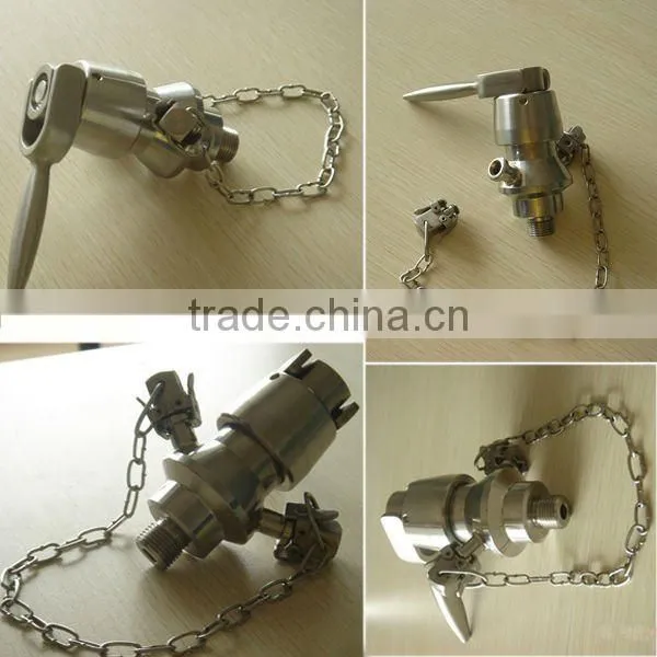 perlick style stainless steel clamped beer sample valve
