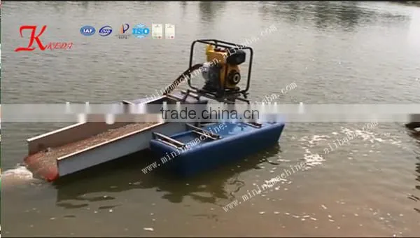 Diesel engine small river gold dredger for sale